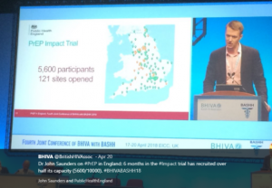 PrEP take up in England - April 2018